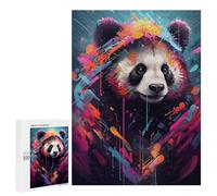 Puzzles 500 PCS pour Adolescents The Comfortable Panda 2 Puzzles pour Adultes À Monter Soi-même - Jeux Éducatifs Et Amusants en Famille 500 PCS