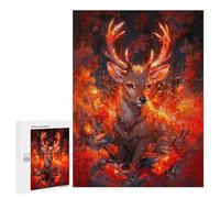 Puzzles 500 PCS pour Adolescents The Curious Deer Jeu De Puzzle Casse-tête Anti-Stress Stimulant À Compléter 500 PCS