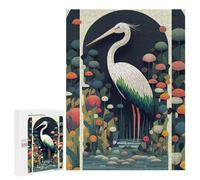 Puzzles 500 PCS pour Adolescents The Elegant Crane Jeu De Puzzle Casse-tête Anti-Stress Stimulant À Compléter 500 PCS