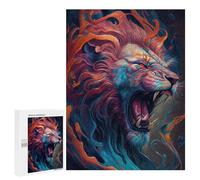 Puzzles 500 PCS pour Adolescents The Roaring Lion Jeu De Puzzle Casse-tête Anti-Stress Stimulant À Compléter 500 PCS