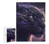 Puzzles 500 PCS pour Adolescents Thunderous Leopard Power Puzzles pour Adultes Jouets Anti-Stress Décoration Parfaite Cadeaux Anti-Stress 500 PCS