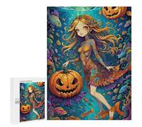 Puzzles 500 PCS pour Adolescents Underwater Halloween Mermaid Jeux De Puzzle Relaxants Améliorent La Mémoire Offrez-Les en Cadeau À Toute La Famille 500 PCS