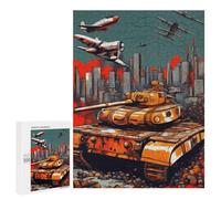 Puzzles 500 PCS pour Adolescents War Tank Puzzles pour Adultes Décoration Murale Jouet Difficile, Difficile, Stimulant À Compléter 500 PCS