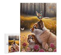 Puzzles 500 PCS pour Adolescents Whimsical Forest Friends Puzzles pour Adultes Jeux Amusants Difficile Difficile À Compléter 500 PCS