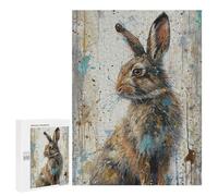 `Puzzles 500 PCS pour Adolescents Wild Hare Whimsy Puzzles pour Adultes Jeux De Détente Découpe De Précision Offre Spéciale Cadeaux pour Toute La Famille 500 PCS