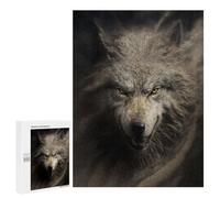 Puzzles 500 PCS pour Adolescents Wolf's Roar Wild Spirit Jeu De Puzzle Casse-tête Anti-Stress Stimulant À Compléter 500 PCS