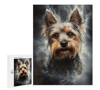 Puzzles 500 PCS pour Adolescents Yorkshire Terrier Portrait Puzzles pour Adultes À Monter Soi-même - Jeux Éducatifs Et Amusants en Famille 500 PCS
