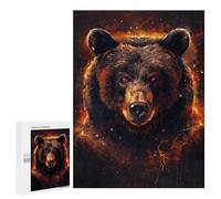 Puzzles 500 PCS pour Adultes Animal Majestic Bear Adolescents Puzzles Jeu Manuel Découpe De Précision Aide À Stimuler Le Cerveau 500 PCS