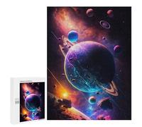 Puzzles 500 PCS pour Adultes Beyond The Horizon Galaxie Puzzle pour Adultes - Jouets Anti-Stress - Améliore La Mémoire pour Les Joueurs 500 PCS