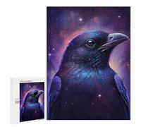 Puzzles 500 PCS pour Adultes Cosmic Raven Art Print-8 Puzzles pour Adolescents Activités Familiales Défi Éducatif Jeu Stimulant Et Divertissement en Famille 500 PCS
