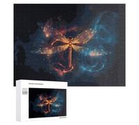 Puzzles 500 PCS pour Adultes Enchanted Butterfly in Abstract Art Puzzle, Jouet, Décoration Murale, mais Amusant Et Humoristique, Cadeau d'anniversaire Unique 500 PCS