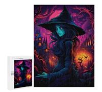 Puzzles 500 PCS pour Adultes Enchanted Witch's Realm Puzzle, Jouet, Décoration Murale, mais Amusant Et Humoristique, Cadeau d'anniversaire Unique 500 PCS