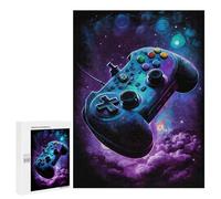 Puzzles 500 PCS pour Adultes Galactic Gaming Controller Art -4 Puzzles pour Adolescents Activités Familiales Défi Éducatif Jeu Stimulant Et Divertissement en Famille 500 PCS