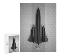 Puzzles 500 PCS pour Adultes Lockheed SR71 Blackbird Adolescents Puzzles Jeu Manuel Découpe De Précision Aide À Stimuler Le Cerveau 500 PCS