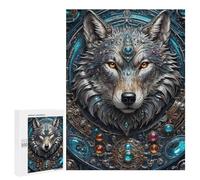 Puzzles 500 PCS pour Adultes Mega Steampunk Wolf Puzzles pour Adultes Jeux De Famille Difficile Difficile pour Anniversaire, Noël 500 PCS
