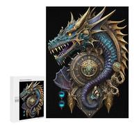 Puzzles 500 PCS pour Adultes Mystical Golden Dragon Adolescents Puzzles Jeu Manuel Découpe De Précision Aide À Stimuler Le Cerveau 500 PCS
