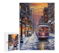 Puzzles 500 PCS pour Adultes Nostalgic Winter Canvas Adolescents Puzzles Jeu Manuel Découpe De Précision Aide À Stimuler Le Cerveau 500 PCS