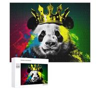 Puzzles 500 PCS pour Adultes Panda King Royal Majesty Puzzle, Jouet, Décoration Murale, mais Amusant Et Humoristique, Cadeau d'anniversaire Unique 500 PCS