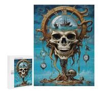 Puzzles 500 PCS pour Adultes Passage of Octo Skull Time Adolescents Puzzles Jeu Manuel Découpe De Précision Aide À Stimuler Le Cerveau 500 PCS
