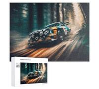 Puzzles 500 PCS pour Adultes Racing Through The Forest Puzzle, Jouet, Décoration Murale, mais Amusant Et Humoristique, Cadeau d'anniversaire Unique 500 PCS