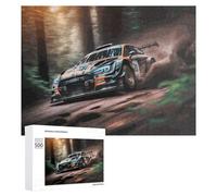 Puzzles 500 PCS pour Adultes Rally Car in Forest-2 Puzzle, Jouet, Décoration Murale, mais Amusant Et Humoristique, Cadeau d'anniversaire Unique 500 PCS
