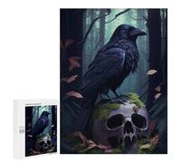 Puzzles 500 PCS pour Adultes Raven in The Forest Adolescents Puzzles Jeu Manuel Découpe De Précision Aide À Stimuler Le Cerveau 500 PCS
