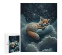 Puzzles 500 PCS pour Adultes Red Fox Dreaming Adolescents Puzzles Jeu Manuel Découpe De Précision Aide À Stimuler Le Cerveau 500 PCS
