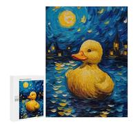 Puzzles 500 PCS pour Adultes The Starry Night Duck Puzzles pour Adultes, Jeux De Société en Famille, Cadeaux De Course De Vitesse Manuelle pour Les Amis Et La Famille 500 PCS