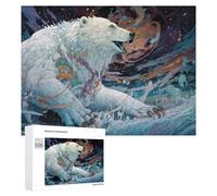 Puzzles 500 PCS pour Adultes Whispering Arctic Dreams A Polar Bear's Tale Puzzle, Jouet, Décoration Murale, mais Amusant Et Humoristique, Cadeau d'anniversaire Unique 500 PCS
