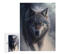 Puzzles 500 PCS pour Adultes Winter Wolf Fantasy Artwork Puzzles pour Adolescents Activités Familiales Défi Éducatif Jeu Stimulant Et Divertissement en Famille 500 PCS