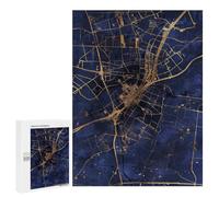 Puzzles 500 PCS Wolfsburg Map Puzzles pour Adolescents Jeux Relaxants Défi Difficile Cadeaux Uniques d'anniversaire Et De Noël 500 PCS
