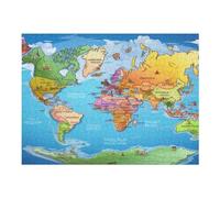 Puzzles 500 Pièces Adulte Carte de l'europe Puzzle en Bois pour Adolescents Puzzle Jouets Créatifs Puzzles Décoration De La Maison （52×38cm）