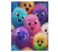 Puzzles 500 Pièces Adulte Poisson-Globe Mignon Puzzle en Bois pour Adolescents Jouets Créatifs Décoration De La Maison 55×41cm