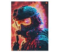 Puzzles 500 Pièces Adultes, Puzzle De Jeu, Couleur Militaire Planche De Bois, Excellent Cadeau pour Enfants 55×41cm