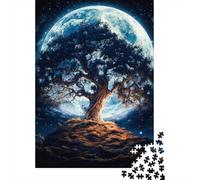 Puzzles 500 pièces Arbre de Vie Cosmique 741 pour Adultes, Jeux éducatifs en Bois pour Enfants, 500 pièces (52 x 38 cm)