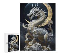 Puzzles 500 pièces pour adolescents Serene Celestial Dragon Statue Puzzles pour adultes Jeux de relaxation Difficile Défi d'apprentissage exigeant 500 pièces