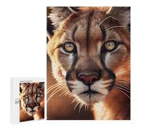Puzzles 500 pièces pour adultes Chat sauvage Close-Up pour adolescents Puzzles Jouets Décoration murale Analyse et logique Cadeaux de Noël et d'anniversaire 500 pièces