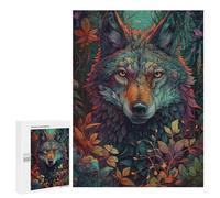 Puzzles 500 pièces pour adultes Loup Whimsical dans la Nature Puzzle Décoration murale, mais drôle et humoristique, Cadeaux d'anniversaire uniques 500 pièces