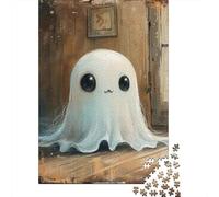 Puzzles 500 pièces pour Adultes, Puzzles Halloween Fantômes et Monstres, Jeux en Carton, Jeux de Famille, Cadeaux d'anniversaire de Noël, 500 pièces (52 x 38 cm)