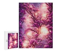 Puzzles 500 pièces pour adultes Rose Enchanté Forêt Fleur Puzzle Décoration murale, mais drôle et humoristique, Cadeaux d'anniversaire uniques 500 pièces