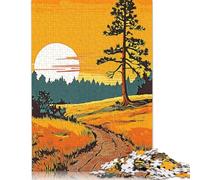 Puzzles 500 pièces pour Adultes | Sentier vers Le crépuscule Puzzles pour Adultes 500 pièces Puzzle Cadeaux 500 pièces (52 x 38 cm)