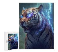 Puzzles 500 pièces pour adultes Thunder Tigre Majesty -1 pour adolescents Puzzles Jouets Décoration murale Analyse et logique Cadeaux de Noël et d'anniversaire 500 pièces