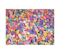 Puzzles 52x38cm/1000pcs Colorful Candy Hearts Assortment Puzzles pour Adultes, Jeu Familial, Cadeaux pour Femmes, À Offrir À Toute La Famille 52x38cm/1000pcs