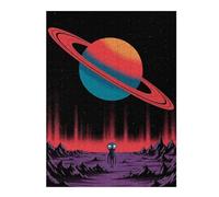 Puzzles 52x38cm/1000pcs pour Adolescents Alien on A Purple Planet Puzzles pour Adolescents - Jeu Manuel - Décoration Murale - Cadeaux Anti-Stress 52x38cm/1000pcs