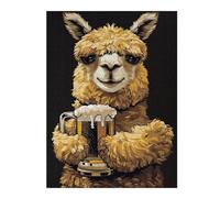 Puzzles 52x38cm/1000pcs pour Adolescents Alpaca Beer Puzzles À Monter Soi-même, Jouets De Course À La Main, Une Offre Idéale comme Cadeau pour Toute La Famille 52x38cm/1000pcs