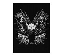Puzzles 52x38cm/1000pcs pour Adolescents Bald Eagle Warrior Puzzles pour Adultes Jeux De Famille Une Œuvre d'art À Offrir en Cadeau À Toute La Famille 52x38cm/1000pcs