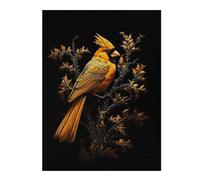 Puzzles 52x38cm/1000pcs pour Adolescents Black and Gold Cardinal Puzzles À Monter Soi-même, Jouets De Course À La Main, Une Offre Idéale comme Cadeau pour Toute La Famille 52x38cm/1000pcs