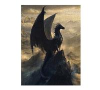 Puzzles 52x38cm/1000pcs pour Adolescents Black Dragon Monarch Puzzles pour Adultes Jeux De Société pour S'amuser en Famille Un pour Les Jeux 52x38cm/1000pcs