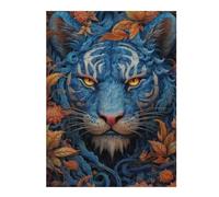 Puzzles 52x38cm/1000pcs pour Adolescents Blue Tiger Portrait Puzzle Jeux De Famille Décoration Intérieure Cadeaux Anti-Stress 52x38cm/1000pcs