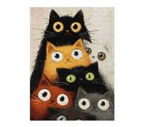Puzzles 52x38cm/1000pcs pour Adolescents Cartoon Cats Pile Puzzles pour Adultes Décoration Murale Jouet Une Œuvre d'art Cadeaux pour Les Amis Et La Famille 52x38cm/1000pcs